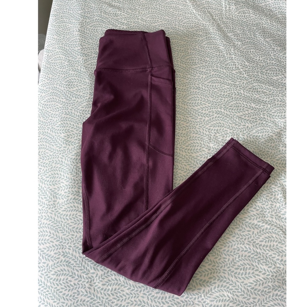 Victoria's Secret Athletic Pocket Legging Maroon